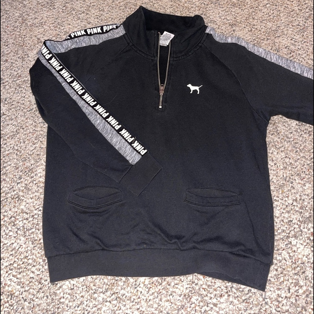PINK quarter zip. Used- like new